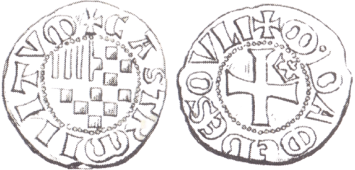 Denier de Marguerite de Bomès