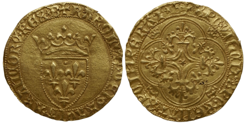 Ecu d'or, 2ème type, 1ère émission,  fin janvier 1421
