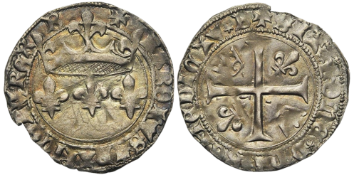 Blanc aux trois lis accotés, 9 octobre 1429
