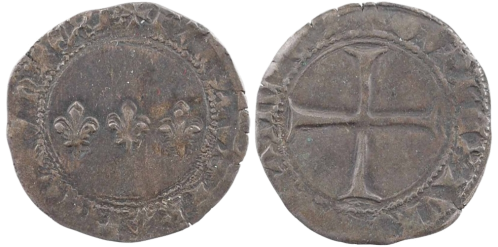 Double tournois aux lis accotés, 9 octobre 1429