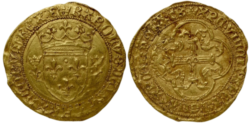 Ecu d’or, 3e type ou écu neuf, 3ème émission, 20 janvier 1447