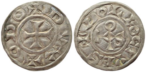 Denier au monogramme de Eudes l'Ancien
