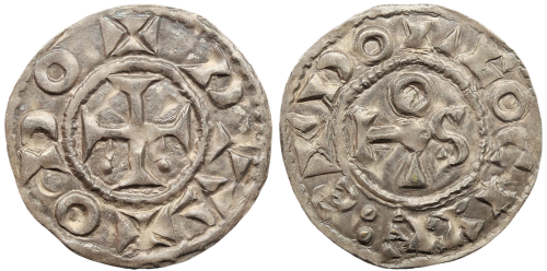 Denier au monogramme de Eudes l'Ancien