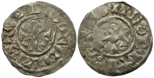 Denier au monogramme de Eudes l'Ancien