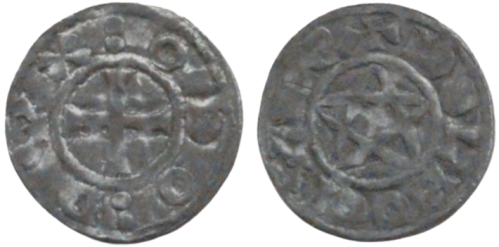 Denier au pentalpha de Eudes l'Ancien