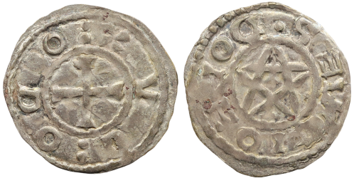 Denier au pentalpha des successeurs de Eudes l'Ancien