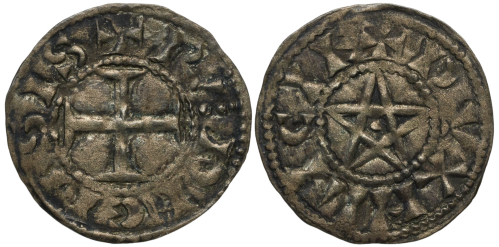 Obole au pentalpha de Raoul V de Déols
