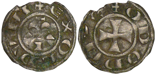 Denier de Eudes III d'Issoudun