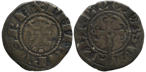 Denier de Philippe II pour Bourges, 1er type