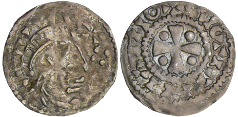Denier de Saint-Aignan au type bléso-chartrain