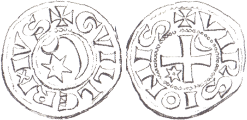 Denier de Guillaume II de Vierzon